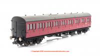 R4878A Hornby GWR Collett 57ft Bow Ended E131 Nine Compartment Composite Coach (Left Hand) number  W6237W in BR Crimson livery
